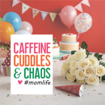 Funny Mom Life Folded Card