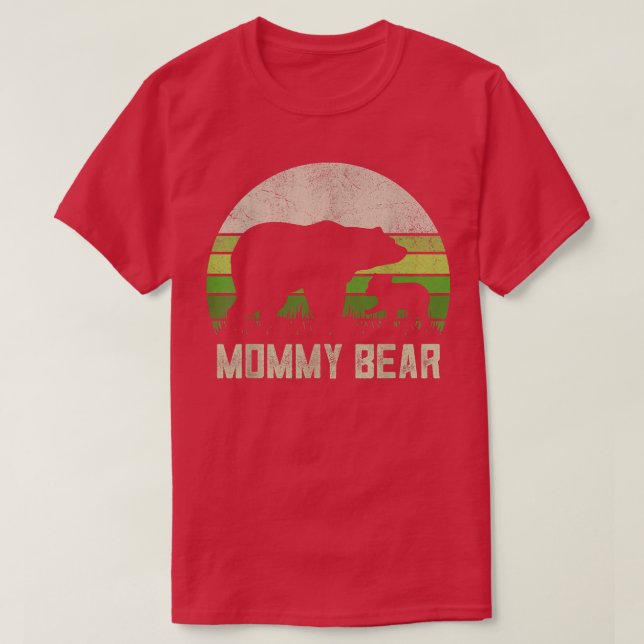 Funny Mom Shirts From Son Daughter, Cub Mommy Bear (Design vorne)