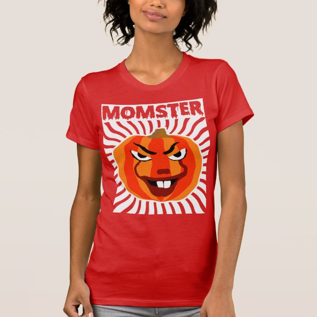 Funny Momster Halloween T - Shirt 🎃 Spooky Mama S (Vorderseite)