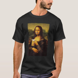 Funny Mona Lisa Drink Bier Shirt Funny Drinks sein