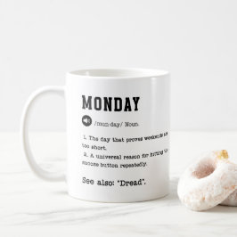 Funny Monday Dictionary Tasse - Kaffeepapiere