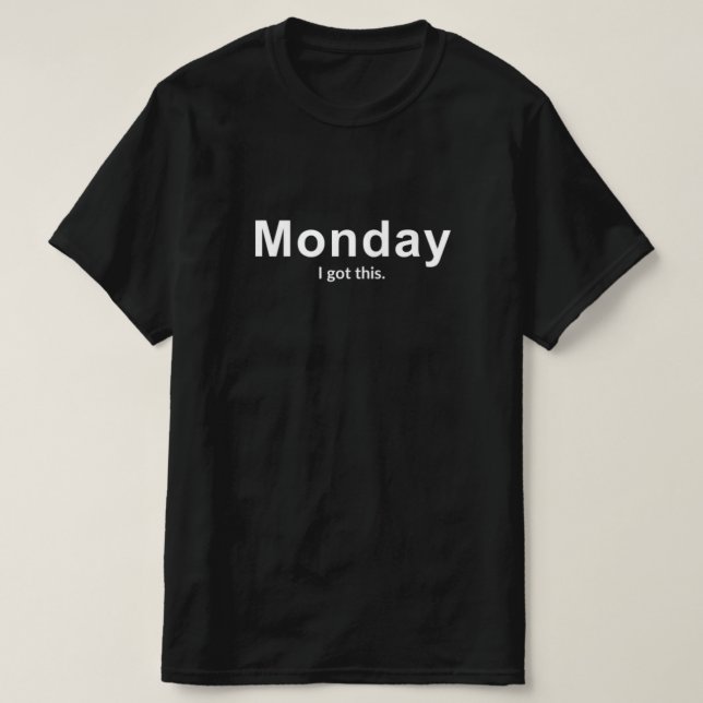 Funny Monday T - Shirt, Geschenk für den besten Fr T-Shirt (Design vorne)