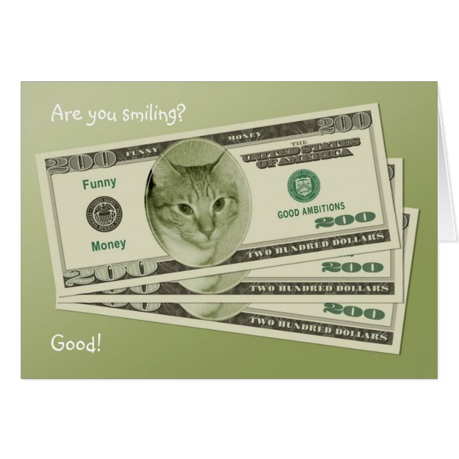 Funny Money Card (Vorderseite (Horizontal))