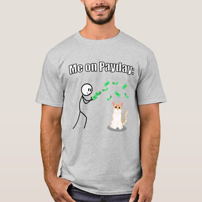 Funny Money Cat T - Shirt (Vorderseite)