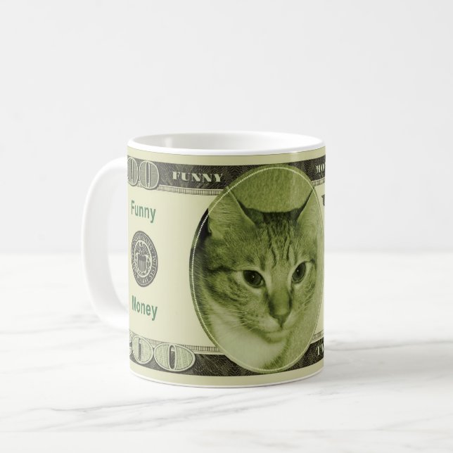 Funny Money Kaffeetasse (Vorderseite Links)