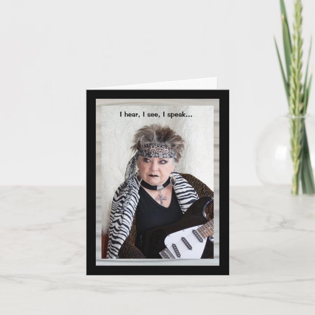 Funny Monkey Business Karte (Vorderseite)