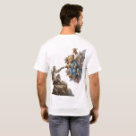 Funny Monkey Creation of Adam Parody T-Shirt<br><div class="desc">Add humor to a timeless masterpiece with this funny parody of the famous Renaissance artwork The Creation of Adam. In this playful twist, Adam is reimagined as a curious monkey while God and the angels appear as adorable stuffed toys reaching out to create life. This unique design blends classic art...</div>