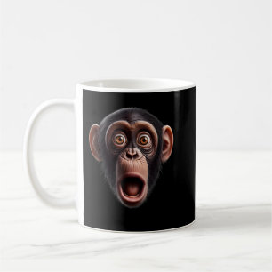 Funny Monkey Face Schimpanse Kaffeetasse