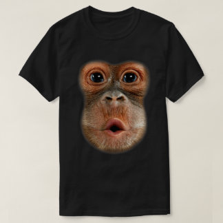 Funny Monkey Face Virgin Meme Art T-Shirt