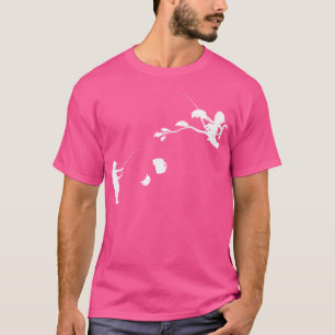 Funny Monkey Fischen Banana Orangutan Affe Lover T-Shirt