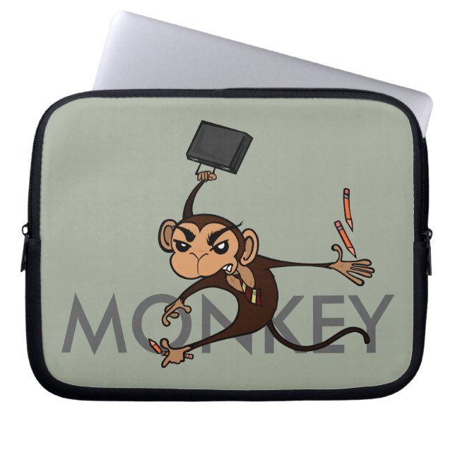 FUNNY MONKEY LAPTOP SLEEVE (Vorderseite)