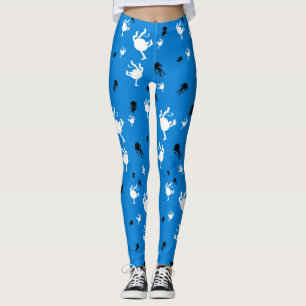 Funny Monkey Leggings - Spielvolles Primat Print Y