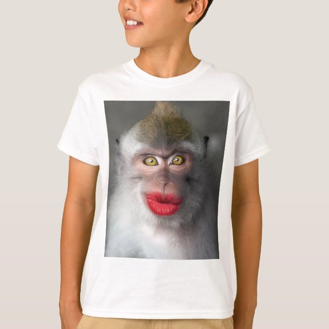 funny monkey lips  T-Shirt (Vorderseite)