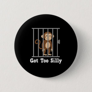Funny Monkey Meme Got zu Albernen Spaß Männer Frau Button