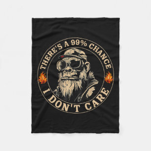 Funny Monkey Theres A 99% Chance, dass ich keine P Fleecedecke