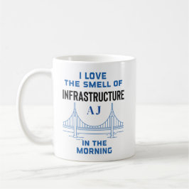 Funny Monogram Zivil Engineering Bridge Engineer Kaffeetasse