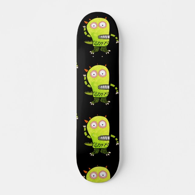 FUNNY MONSTER ALIEN Skateboards (Vorne)
