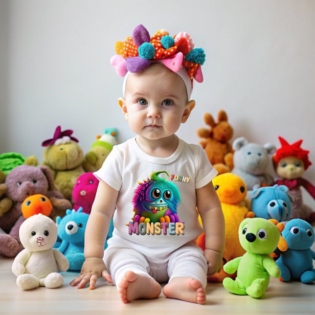 Funny Monster Baby T-shirt (Funny Monster)