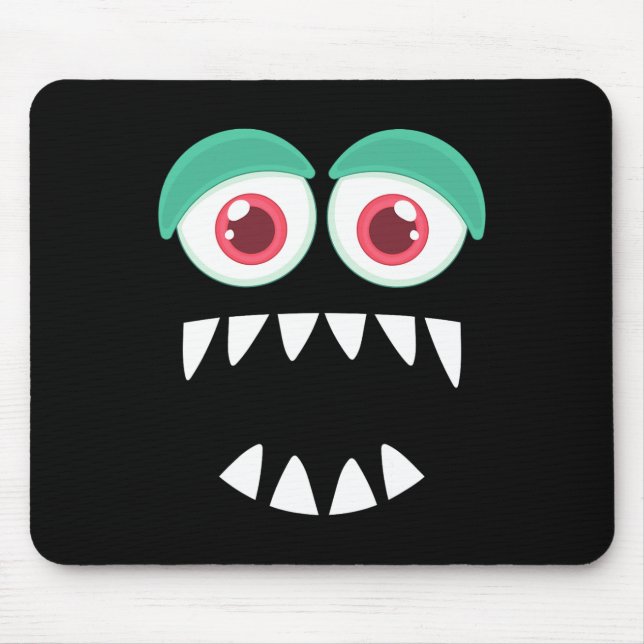 Funny Monster Costume Easy Costume Ideen Halloween Mousepad (Vorne)