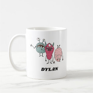 Funny Monster Friends Niedliche Farbenspiel Person Kaffeetasse