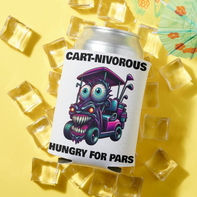 Funny Monster Golf Cart Geschenk Sport Fans Dosenkühler (In Situ Sommer)