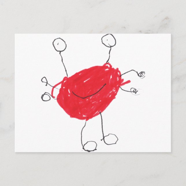 Funny Monster Postkarte (Vorderseite)