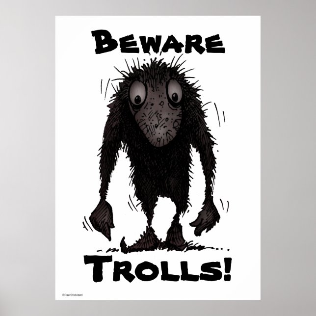Funny Monster Troll Poster (Vorne)