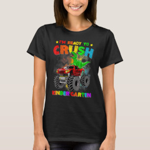 Funny Monster Truck Dinosaurier Ich bin bereit, Ki T-Shirt