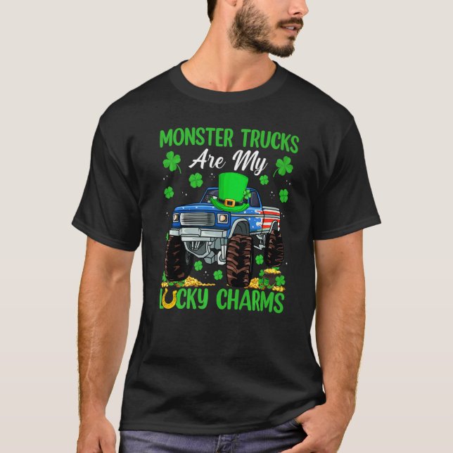 Funny Monster Truck sind meine glücklichen Charme  T-Shirt (Vorderseite)
