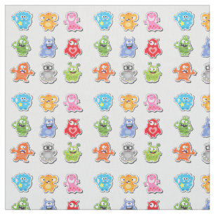 Funny Monsters Monster Fabric Stoff