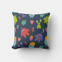 Funny Monsters Throw Kissen