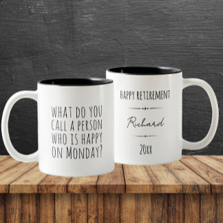 Funny Montag Zitat Custom Ruheiname Zweifarbige Tasse