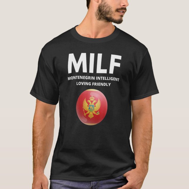 Funny Montenegrin T-Shirt (Vorderseite)