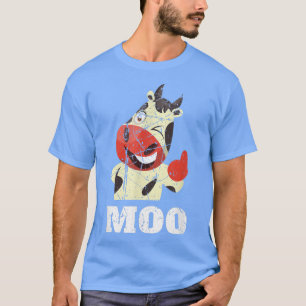 Funny Moo Bauer Life Happy Cow Farm Animal Cows K T-Shirt