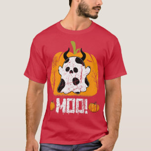 Funny Moo Cow Halloween Kostüm für Bauer Frauen K T-Shirt