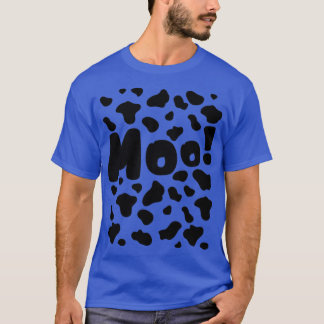 Funny moo cow Muster für faule halloween Kostüme T-Shirt