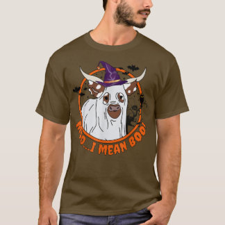 Funny Moo I Gemein Boo Cow Halloween Kostüm T-Shirt