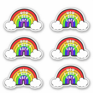Funny Moody Rainbow Aufkleber