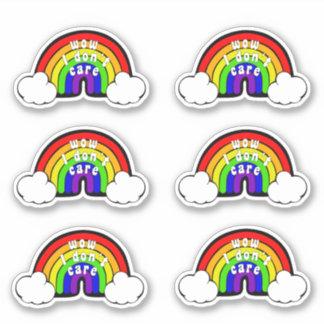 Funny Moody Rainbow Aufkleber