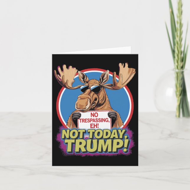 Funny Moose Canada wurde 51. Staat des US Fun Tr Karte (Vorderseite)