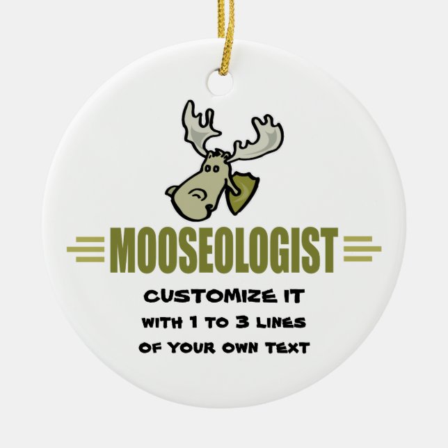 Funny Moose Keramik Ornament (Vorne)
