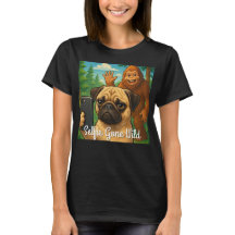 Funny Mops Bigfoot Shirt - Selfie Gone Wild