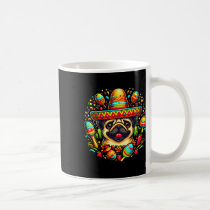 Funny Mops Cinco De Mayo Niedlicher Mexikanischer  Kaffeetasse