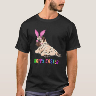 Funny Mops Dog Bunny Osterkostüm Rabbit Happy Ez T-Shirt