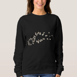 Funny Mops Geschenk für Männer Frauen Coole Blume Sweatshirt