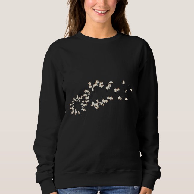 Funny Mops Geschenk für Männer Frauen Coole Blume  Sweatshirt (Vorderseite)