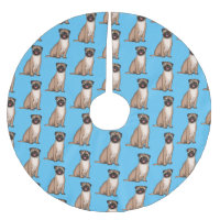 Funny Mops Hund Cartoon Illustration