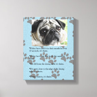 Funny MOPS Laws of Posession White Mops Leinwanddruck