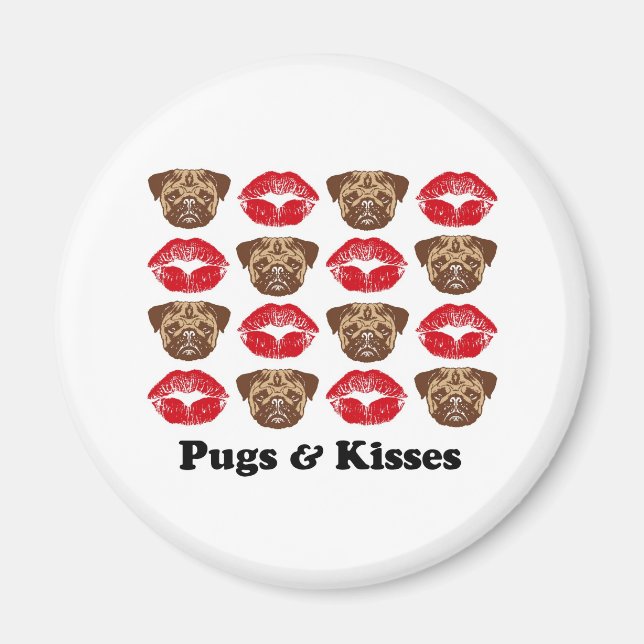 Funny Mops Magnet (Vorne)