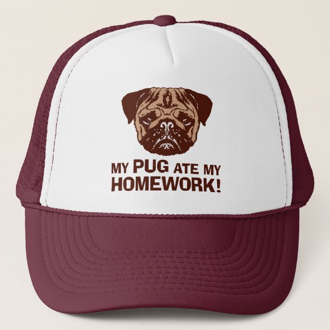Funny Mops Truckerkappe (Vorderseite)